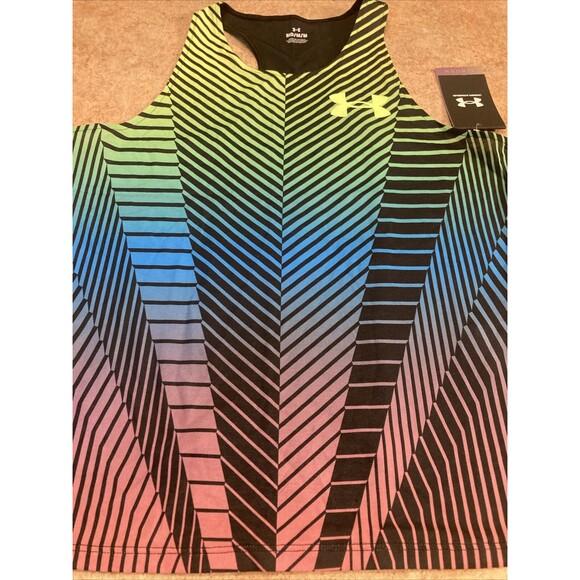 Under Armour UA Rush Run Distance Singlet Top Women's Size Medium NEW - Picture 2 of 6